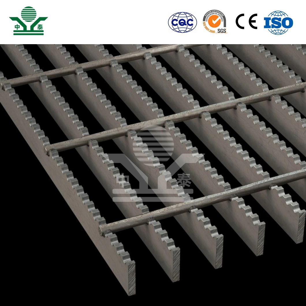 Zhongtai Heavy Duty Driveway Trench Drain China Manufacturing Perforated Metal Grating 2 Inch X 3/16 Inch Heavy Duty Floor Steel Grating