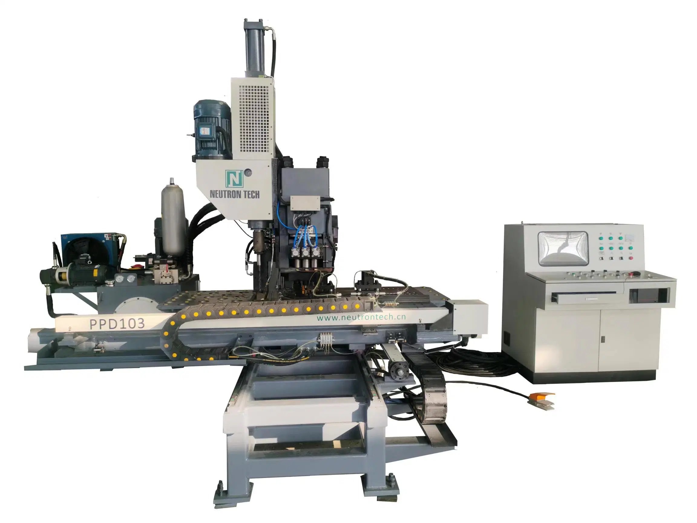 CNC Hochgeschwindigkeits-hydraulische Platte Stahl Stanzmarkierung Bohrmaschine Produktionslinie Verarbeitungsgeräte Stahl Stanzen Stahl Bohren