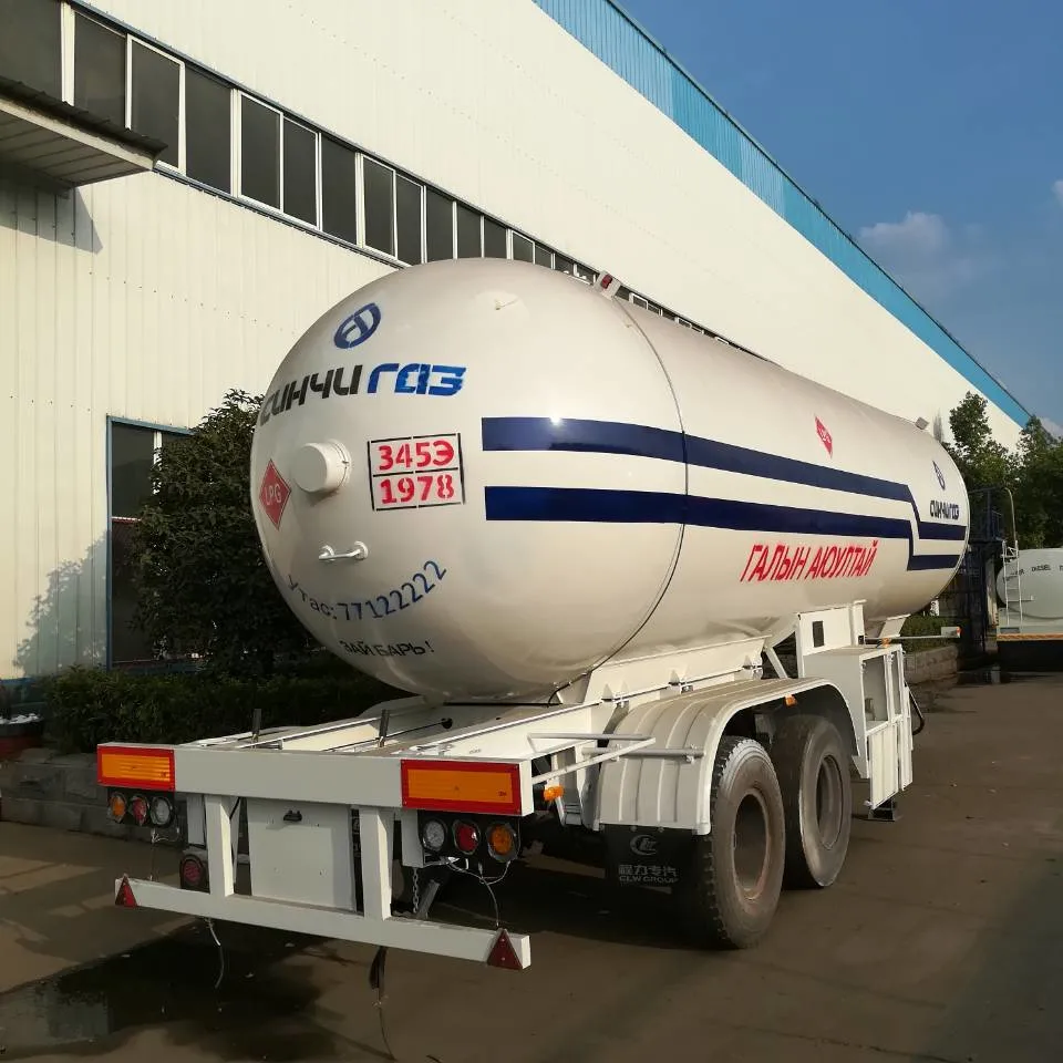 Chengli de alta presión del eje 2 46000L DEL DEPÓSITO DE GAS Tráiler 20 toneladas de gas de cocina semi remolque