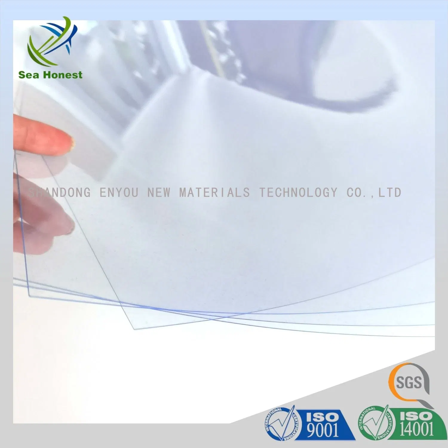 Super Clear Transparent Rigid PVC Plastic Sheets with PE Protective Film