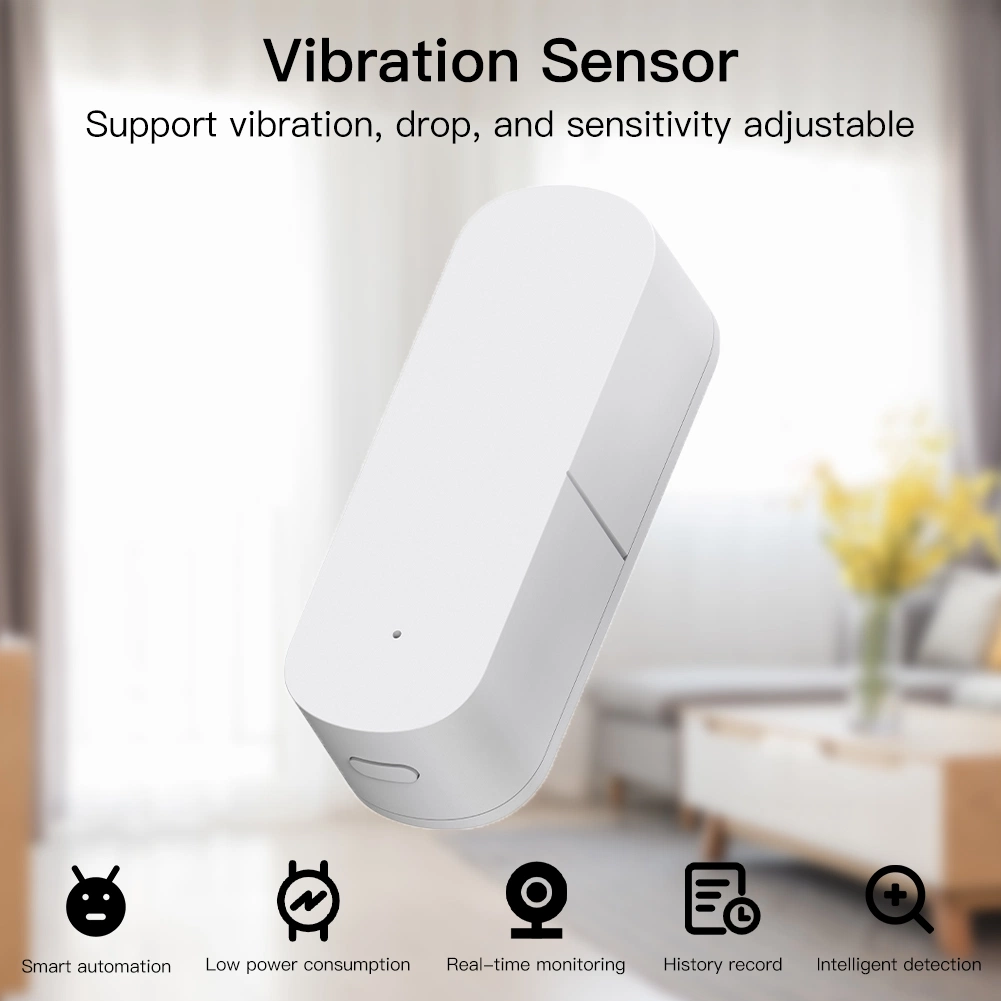 Tuya Zigbee Intelligent Detection Alarm Vibration Sensor for Home Security