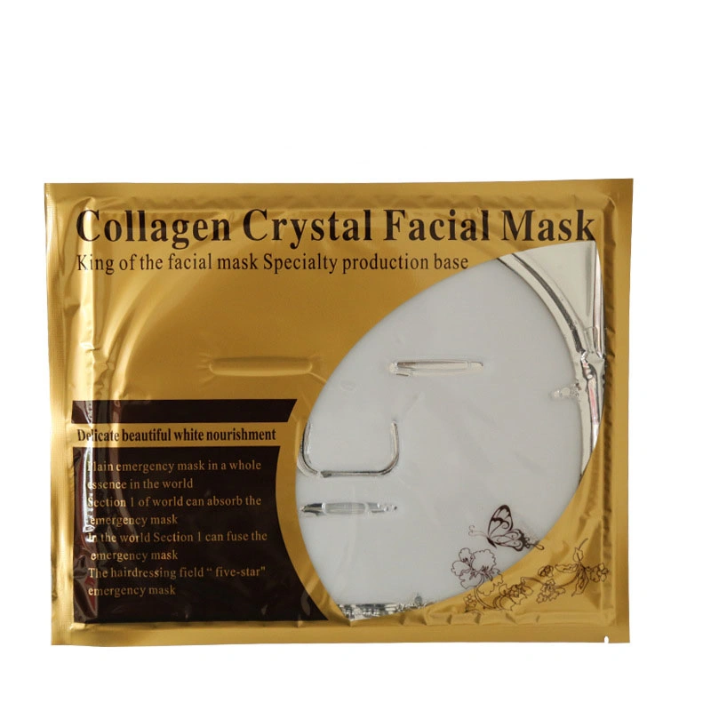 Commerce de gros OEM Gold/rose/blanc/couleur noire de gel de collagène naturel Chollagen couchage masque facial de cristal