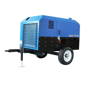 Airstone 675 Cfm Mobile Diesel Engine De Ar a Diesel Portable Screw Air Compressor for Drilling Rig