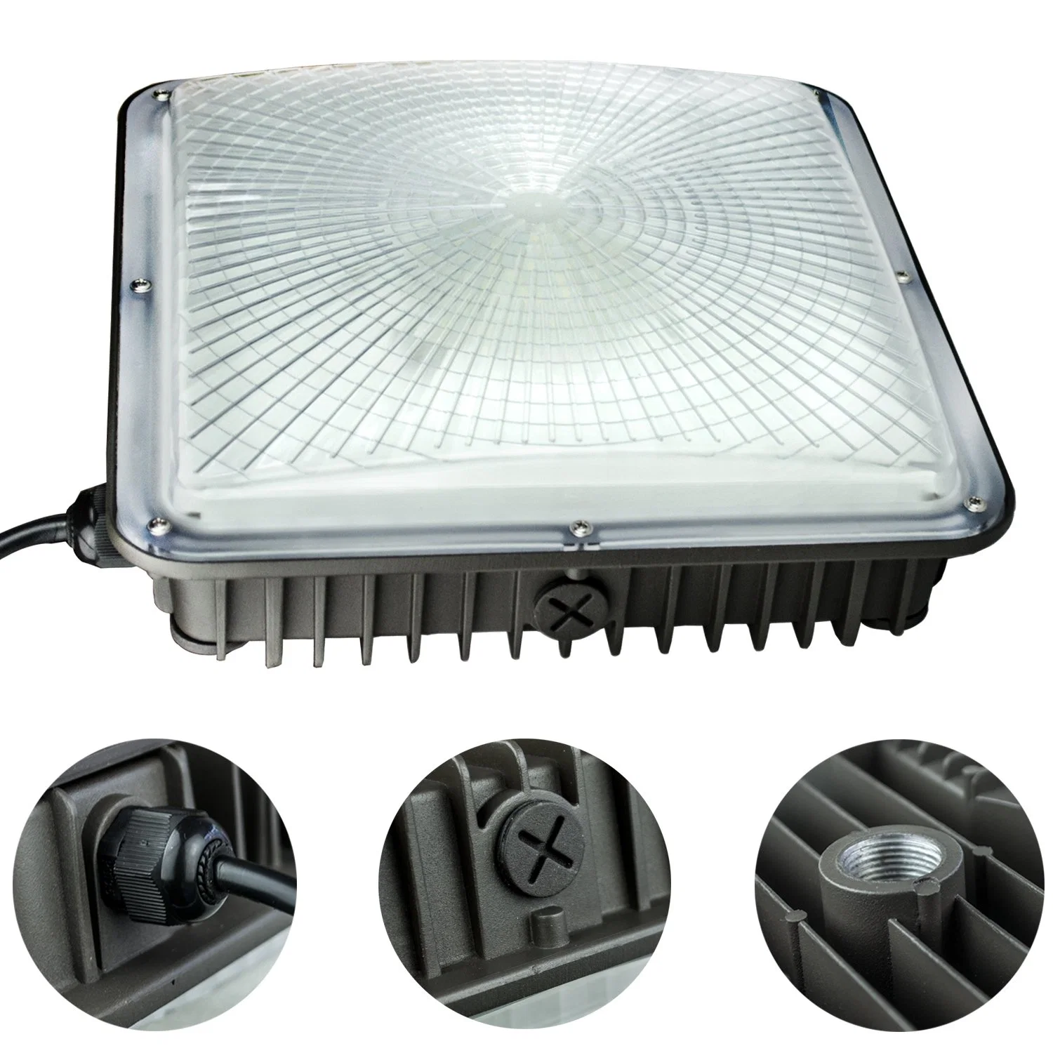 High Lumen 120W LED Canopy Light 130lm/W Retrofit Fitting Lamp