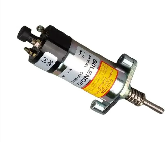 12V/24V 155-4653/155-4654 Electroválvula de corte de combustible para E330b E330c E330 3306 piezas de repuesto de la excavadora de motor