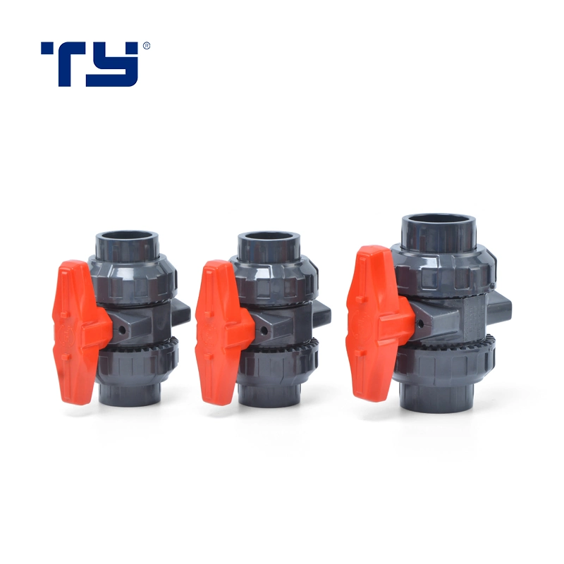 Pn10 Pn16 ASTM Standard Plastic/PVC/CPVC/PPR Ball Valve with Threaded or Socket Hot Sales