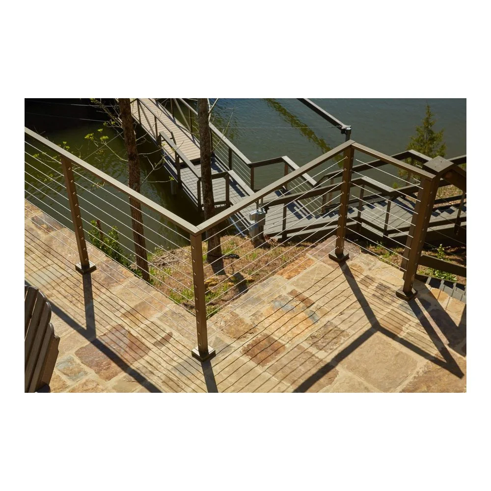 High quality/High cost performance Modern Decking Stainless Steel Baluster Cable Railing Wire Deck Railing