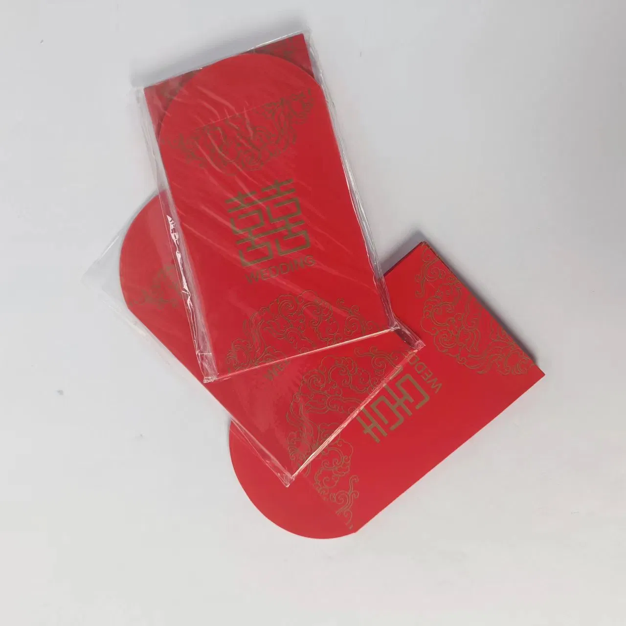 Custom Small Size Bronzed Red Envelopes