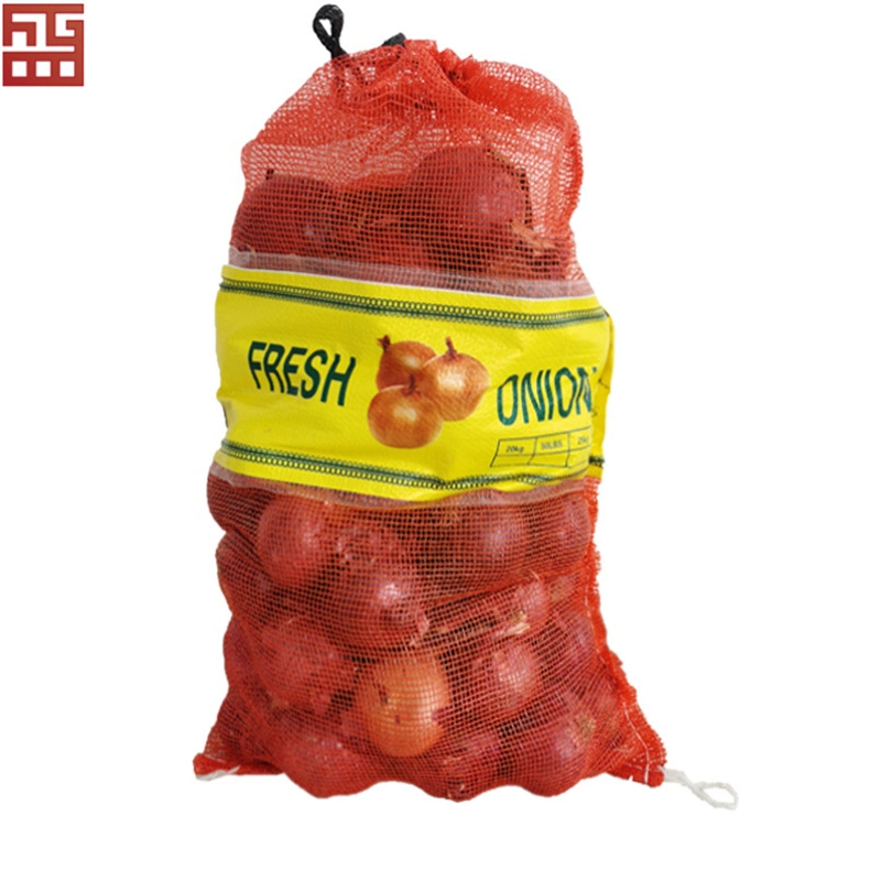 Potato Onion Fruit Packing Bags PP Red Mesh Bags for Packing
