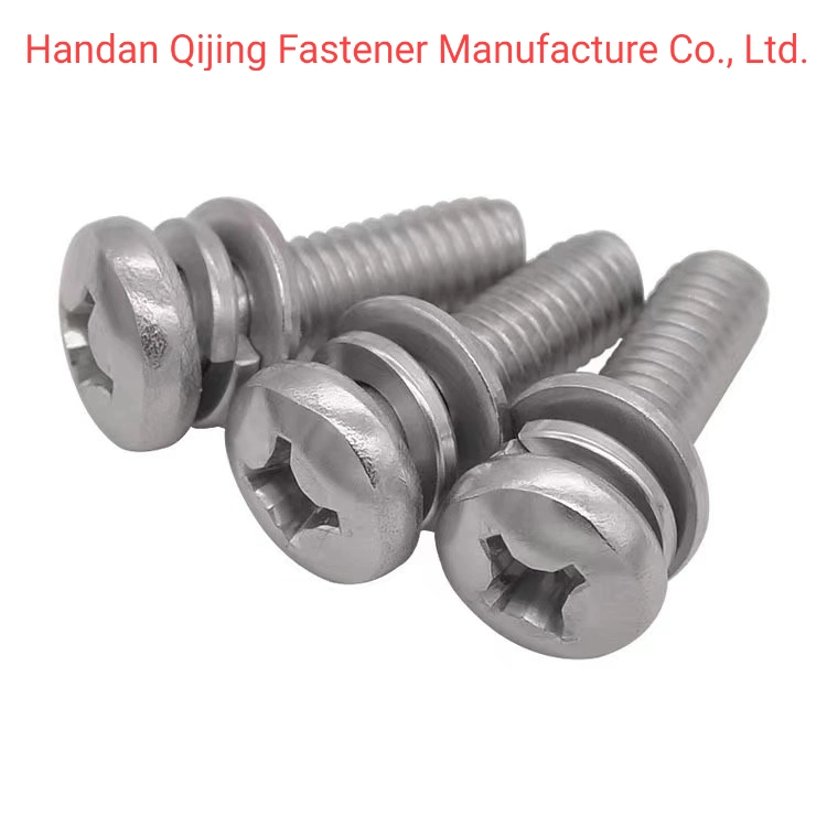 OEM Stainless Steel SS304 SS316 Torx Button Head Tamper-Resistant Machine Screw + Flat Plain Washer Assembly Stainless Steel