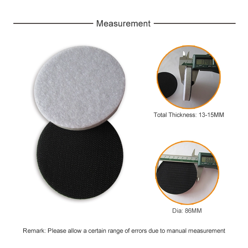 86mm Hook and Loop Sponge High Density Interface Pad for Polishing Grinding