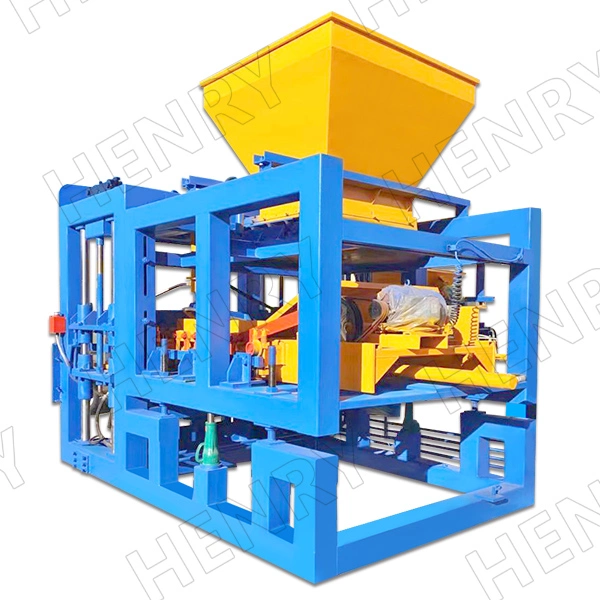 Qt 10-15 Full Automatic Concrete Interlocking Hollow Color Paver Block Making Plant