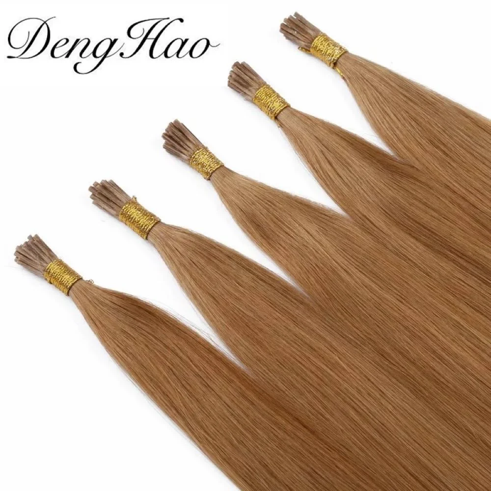 Factory Quality 100% Human Hair Direct Brazilian I Tip Keratin Pre Bonded Hair Extensions