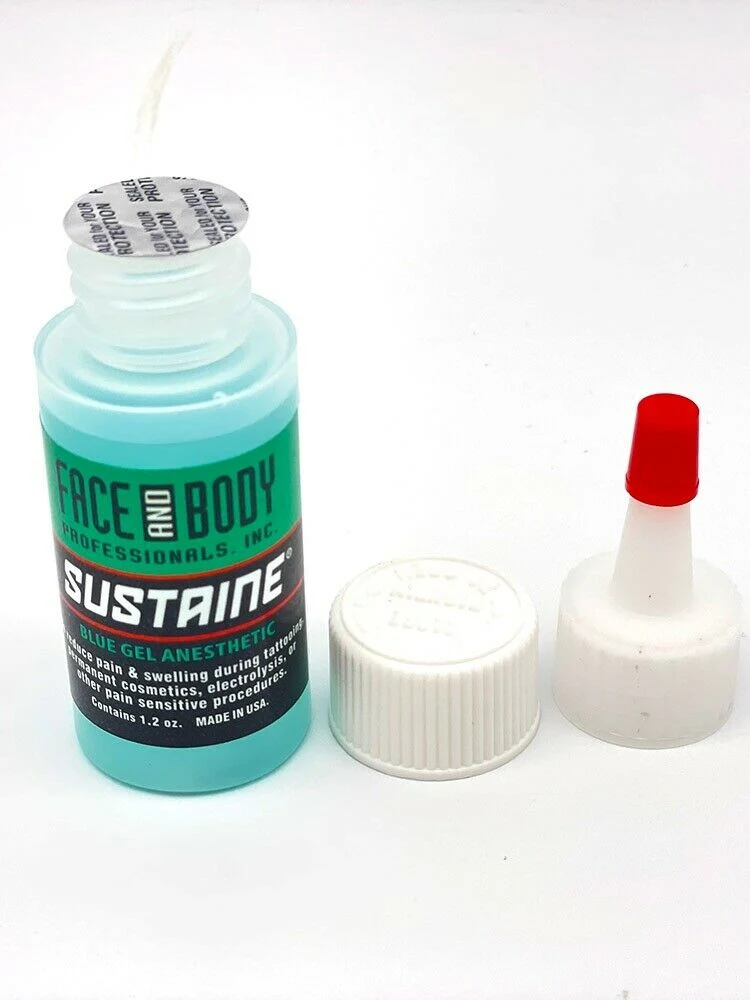 35ml Lidocaine Anesthetic Gel Numb Sustaine Blue Numbing Gel for Reduce The Swelling Bruising and Bleeding