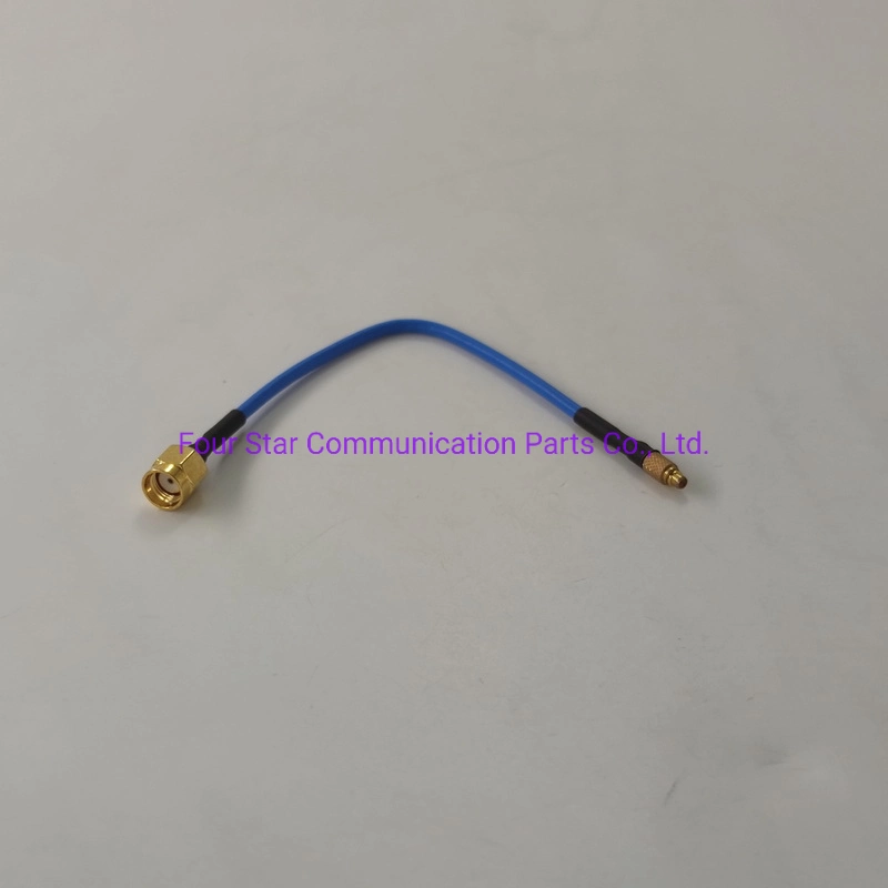 150mm Antenna Waterproof Rg405 Semi-Flexible RF Coaxial Jumper Cable Assembly with SMA Male Reverse Polarity Connector to MMCX Male Connectors