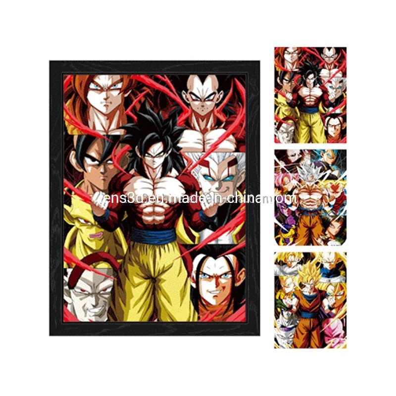 Dekoration Anime Designs 3D Poster akzeptieren Custom Printing