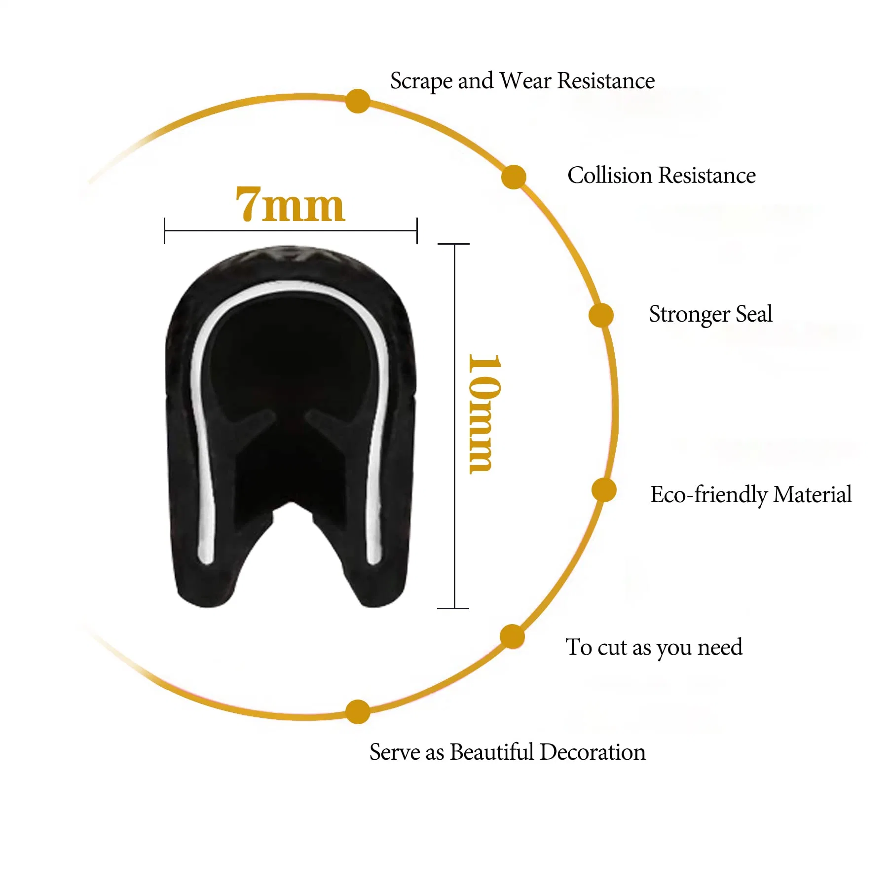 Sunroof Rubber Sealing Strip