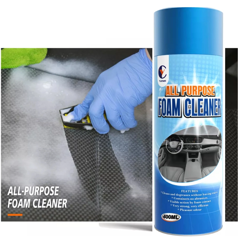 Car Cleaning Spray Multi-Purpose Foam Cleaner Multifunction Foam Cleaner with Brush