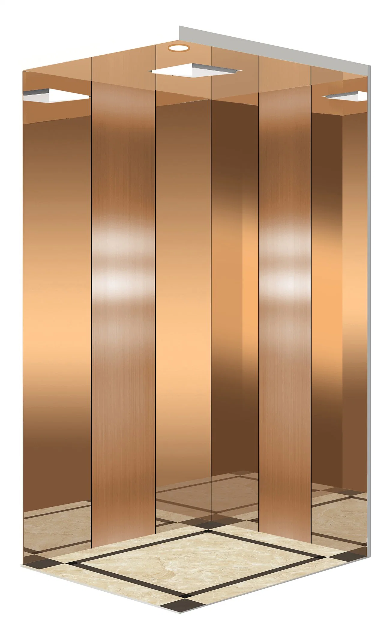 Edunburgh Mirror Etching Home Elevator for Building and Home, Safety, Delicate Decoration