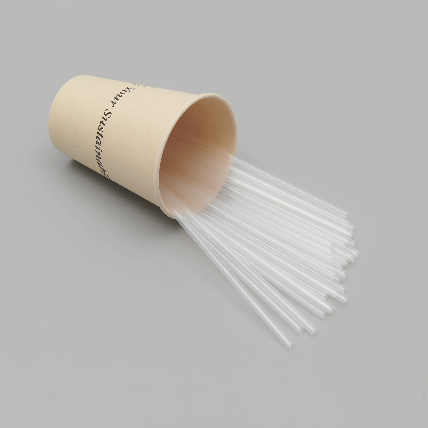 PLA Eco Material Straight Straw Biodegradable Commerial Compost