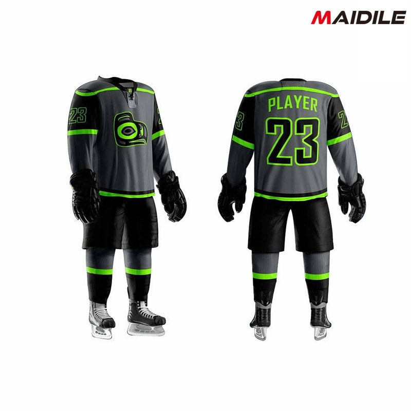 Custom New Design Sublimation Quick Dry Polyester Team Ice Hockey Jersey