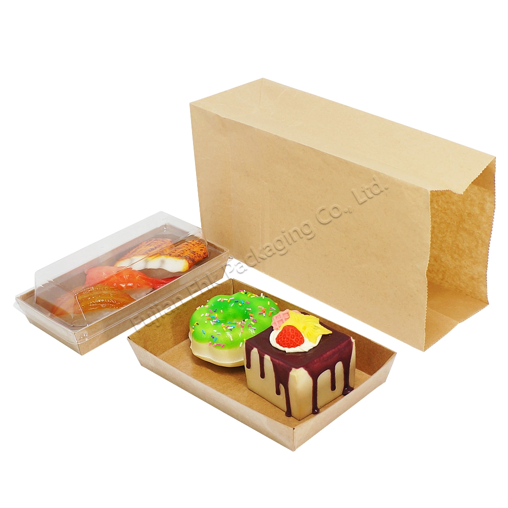 Luxury Coated Paper Boxes for Cookie Disposable Food Packaging Rectangular Container Sushi Show Boxes with Lid