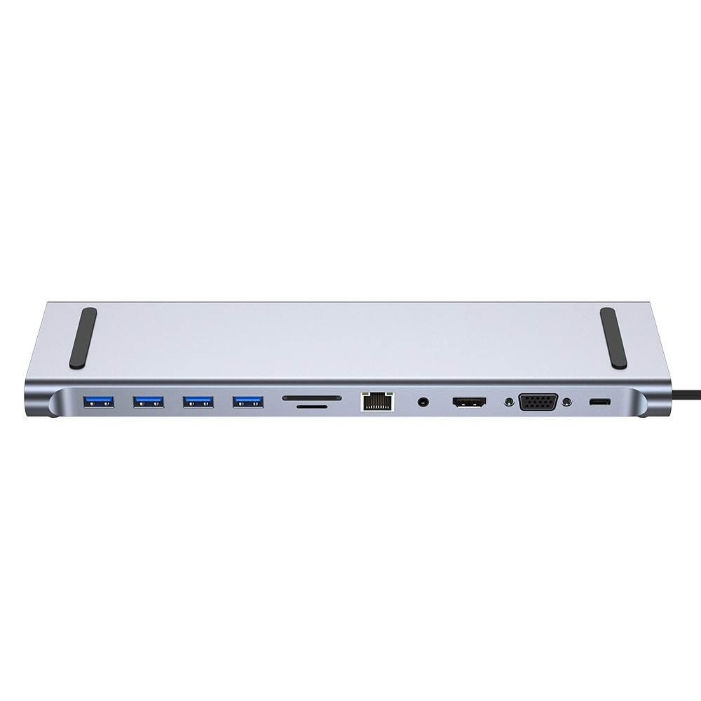 Multifunction 11 in 1 Multifunction Hub USB C Docking Station Multi-Port Type C Hub 11-in-1 Adapter with Gigabit Ethernet