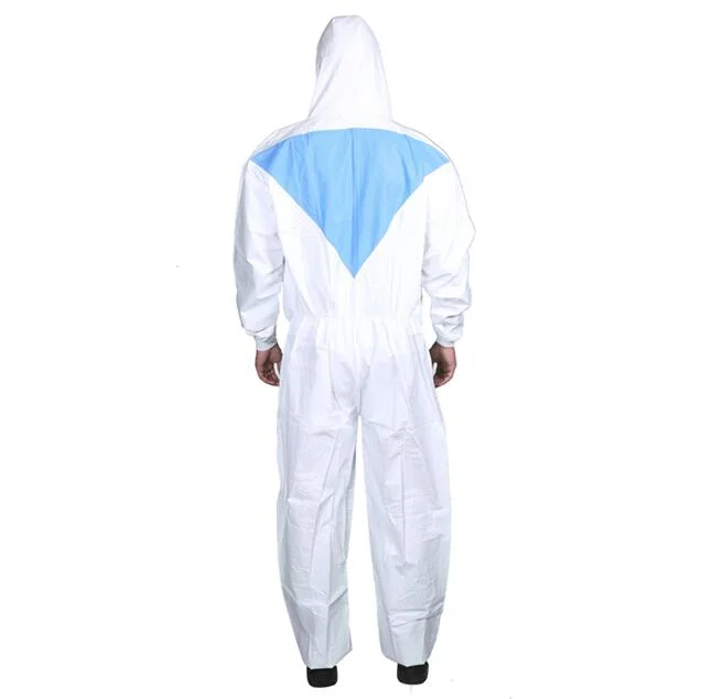 High quality/High cost performance  Workwear Disposable Coverall Type 5/6 Microporous Combined with SMS Overall