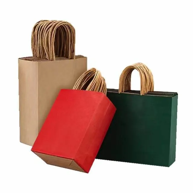 Top Rank Manufacturer Custom Kraft Paper Bag with Logo