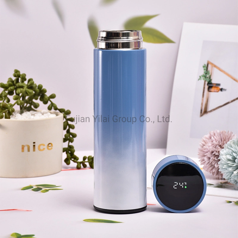 Stainless Steel Double Wall Travel Insulated Vacuum Flask Water Bottle Thermo Cup Smart LED Temperature Control Tumbler