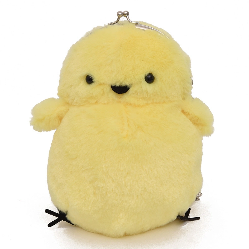 Chick Shape Single Shoulder Plush Bag Stuffed Coin Purse