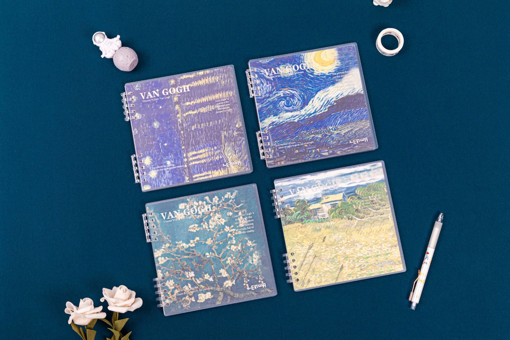 Van Gogh PP Coil Waterproof F4 Students Offices Notebook