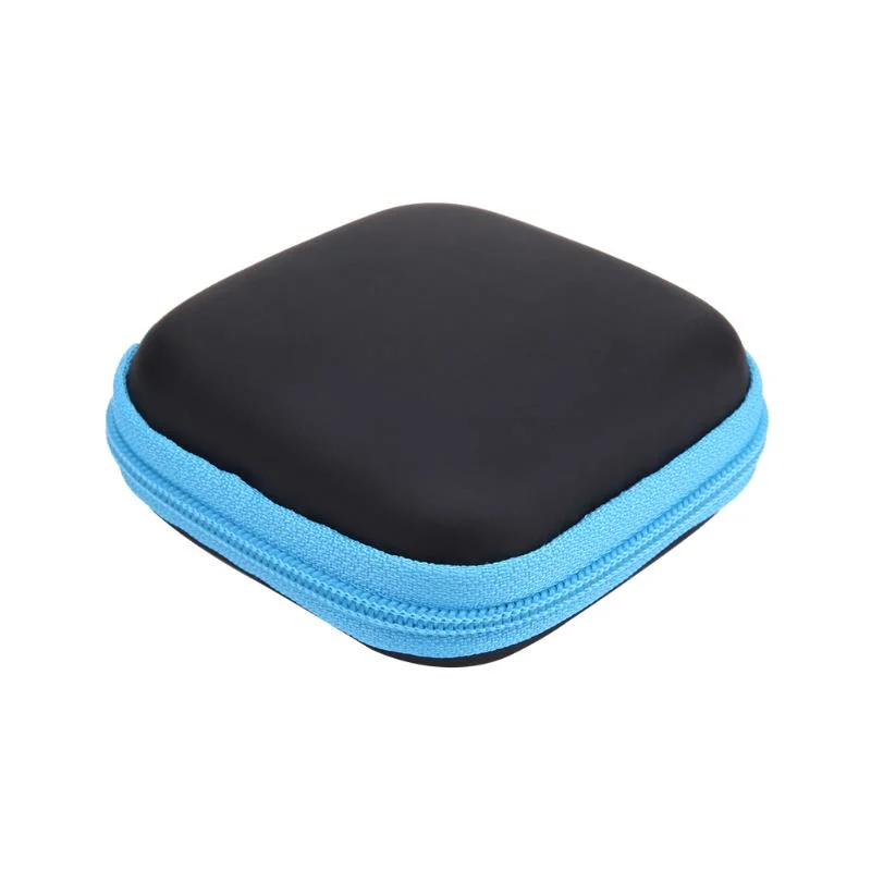 Custom Colorful Hard Shell Portable Waterproof Headphone Zipper Bluetooth Earphone Earbuds Hard EVA Case