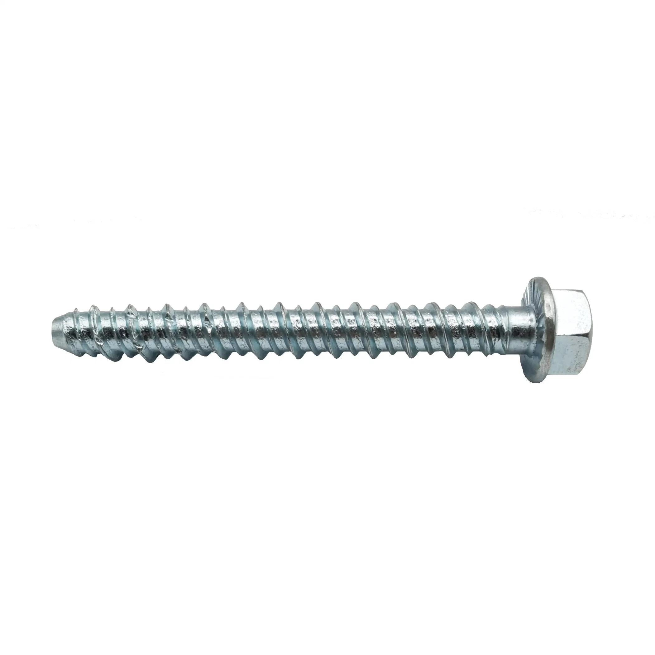 Grade 2/5 Zinc Plated Hex Flange Head Thread-Cutting Screw Anchor Concrete Bolt