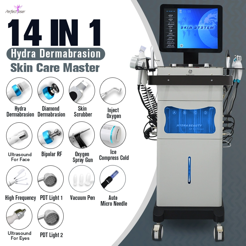 Perfectlaser Best Micro Dermabrasion Oxygen Hydra Hydro Therapy Jet Aqua Facials Skin Care Cleaning Diamond Peeling Facial Dermabrasion Machine