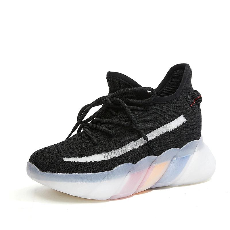 5 Farbe Yeezy Damen Sneaker Sport Laufschuh Rainbow Sohle Ins-Stil