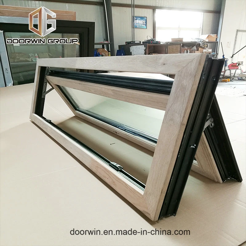 Red Oak Wood Clad Aluminum Push out Casement Window