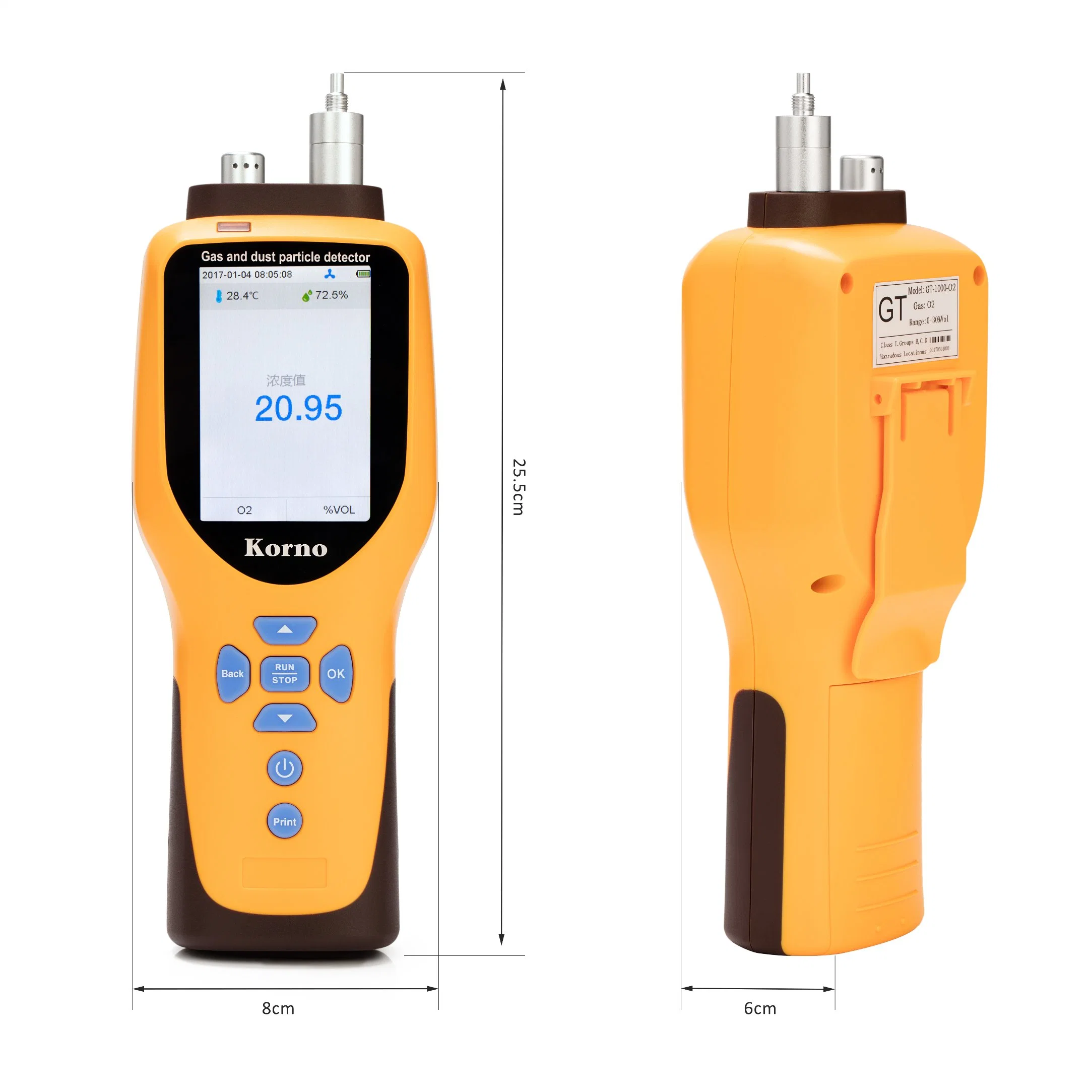 جهاز الكشف عن الغاز Silane Gas Analyzer Silane Portable Gas Detector Sih4