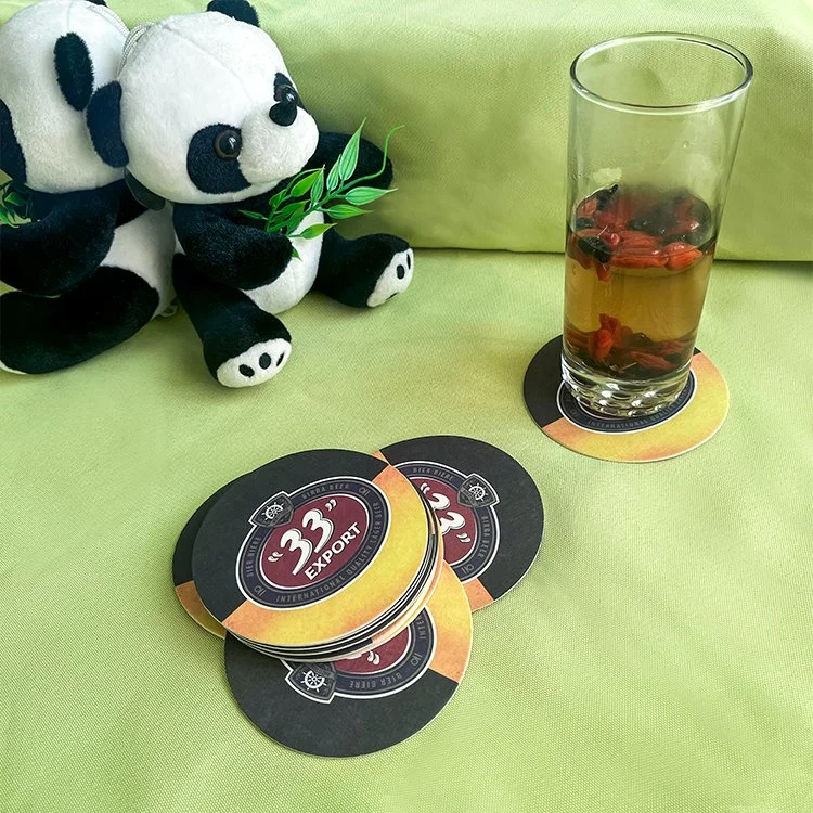 Hotel Disposable Printing Logo Paper Cup Coaster