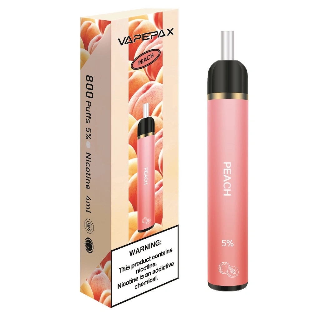 Logotipo personalizado de la salud desechables Mini E Cig 800 inhalaciones con sal de la nicotina