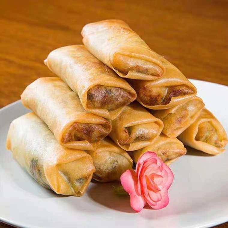 Fried Instant Food Frozen Vegetarian Cooking Crispy Spring Roll 17g with Halal