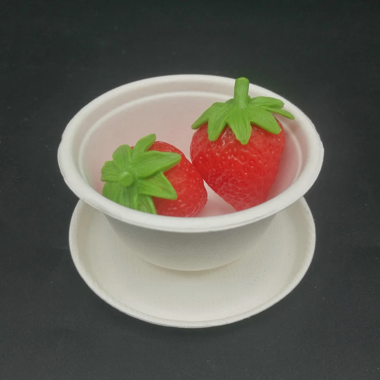 Biodegradable Sugarcane Bagasse 2oz One Time Small Mini Sauce Cup/Bowl