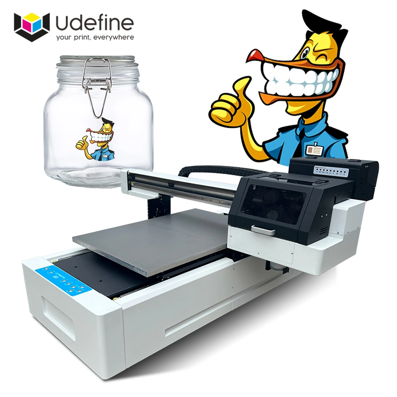 Udefine Digital UV Printing Printer Machine for Tiles Bottle PVC Sheet Card Plastic Cups Car License Plates