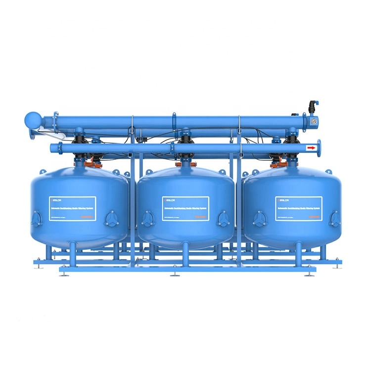 800 mm*3 Backflushing Sand Water Filter for Irrigation