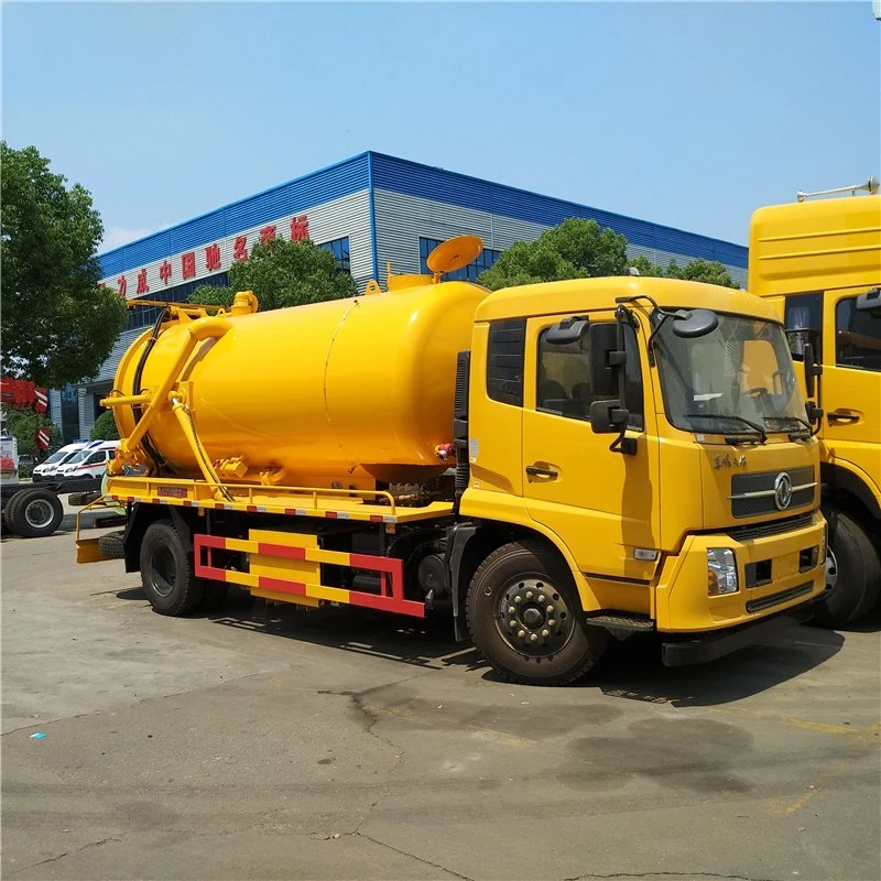 8 Cbm High Pressure Vacuum Sewage Tanker Truck for Sale