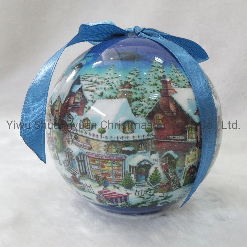 2021 New Design High Sales Christmas Paper Ball for Holiday Wedding Party Decoration Supplies Hook Ornament Craft Gifts