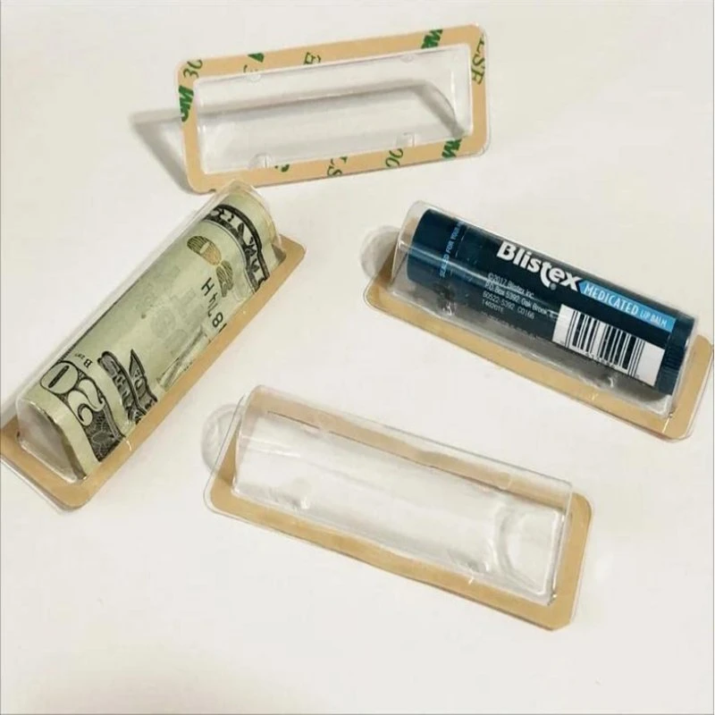 Money Card Holder Thankgiving Clear Plastic Dome Lip Balm Pouch Adhesive Tape DIY Christmas Money Card Chapstick Holder Money Holder Custom Gifts Card Holder