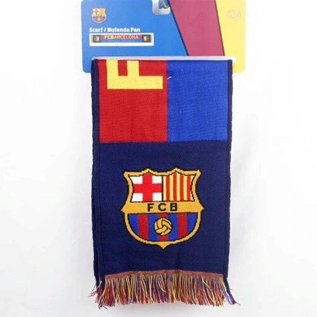 Wholesale/Supplier Souvenirs Jacquard Soccor Football Team Fan Scarf with Tassel