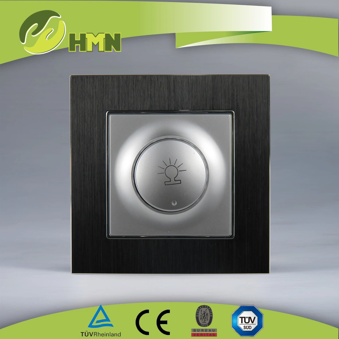 European standard TUV CE CB certified Aluminum dimmer light switch