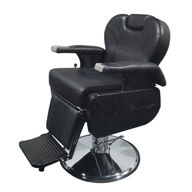 Heavy-Duty Black Customized High Quality Furniture Salon Beauty Barber Chair for Barber Shop